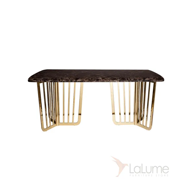 Стол обеденный коричневый (искусственный мрамор) 33FS-DT1800-PG от LaLume