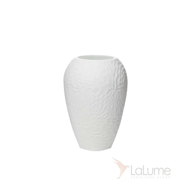 Ваза стеклянная белая KL1623B от LaLume