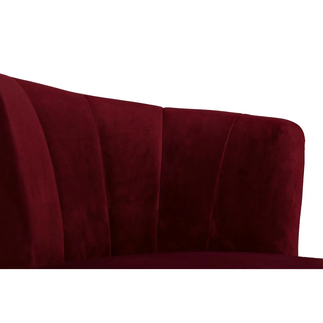 Кресло велюровое бордовое (левое) 48MY-2553-L BUR SLV от LaLume Кресло велюровое бордовое (левое) 48MY-2553-L BUR SLV от LaLume