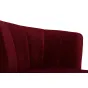 Кресло велюровое бордовое (левое) 48MY-2553-L BUR SLV от LaLume