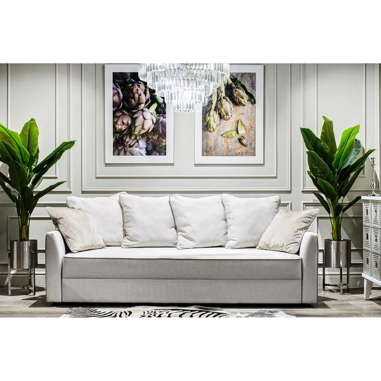 Кашпо металлическое на подставке (хром) 13RXFP3105M-SILVER от LaLume Кашпо металлическое на подставке (хром) 13RXFP3105M-SILVER от LaLume