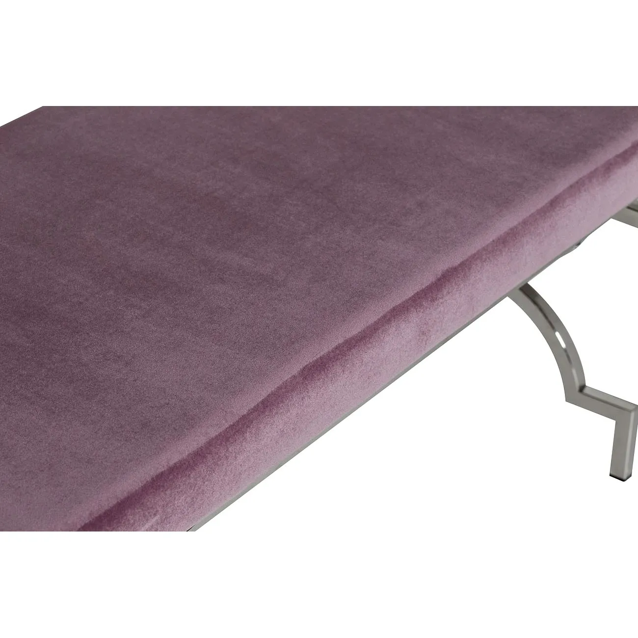 Банкетка велюровая дымчато-сиреневая 47ED-BEN006-LL от LaLume