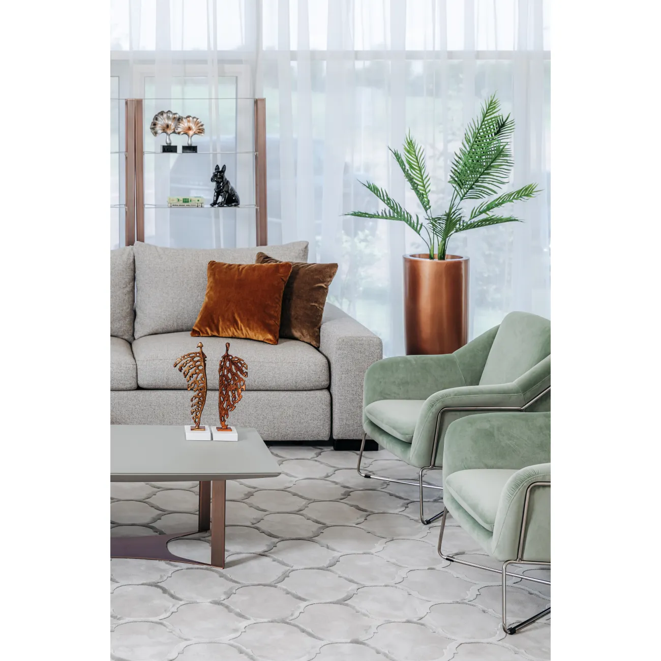 Кашпо цвет медный ZS-C899-23G от LaLume