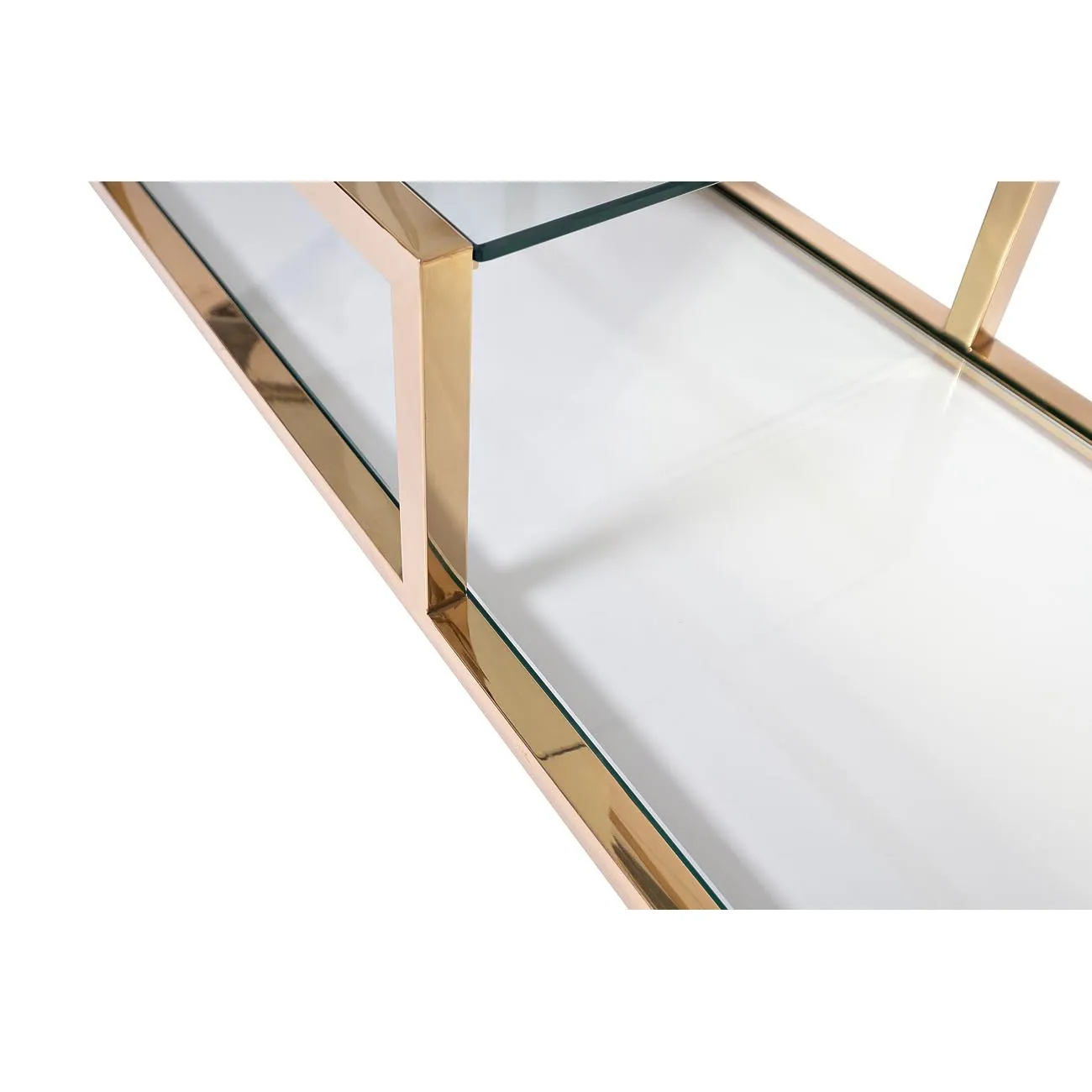 Стеллаж с прозрачным стеклом (золотой) GY-SH8005GOLD от LaLume