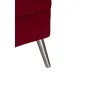 Кресло велюровое бордовое (левое) 48MY-2553-L BUR SLV от LaLume