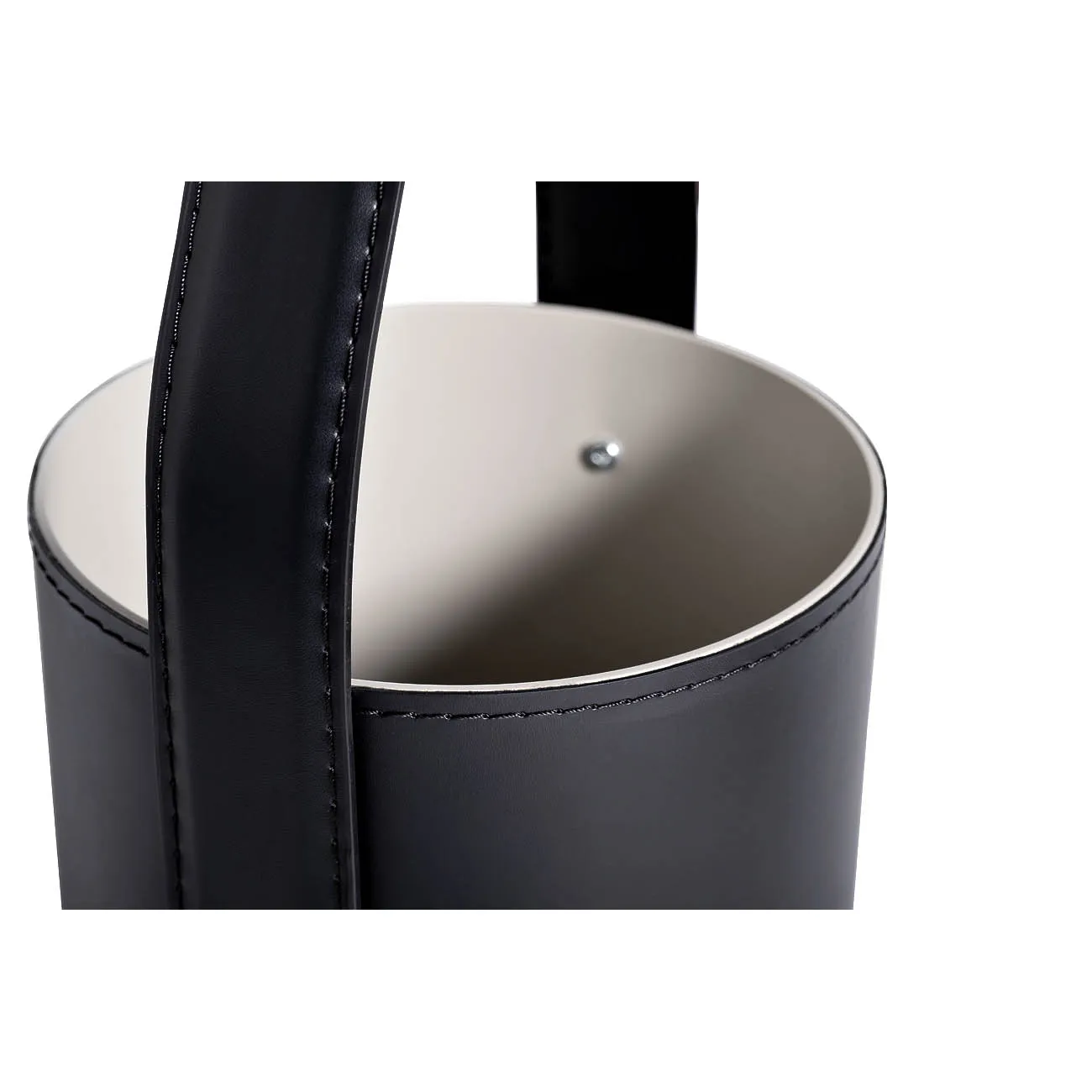 Столик журнальный круглый (кожаная отделка) 58DB-ET17040 от LaLume