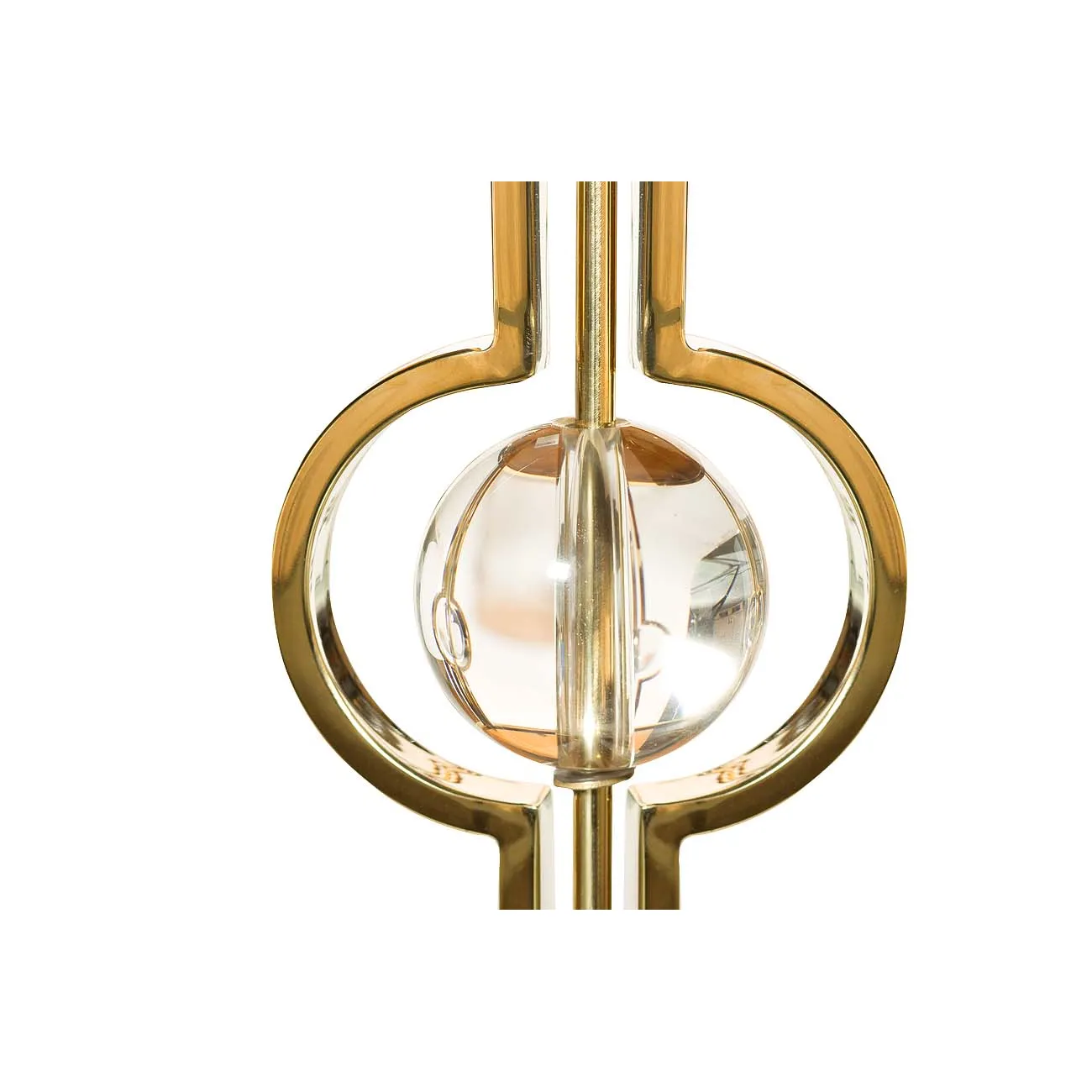 Журнальный столик с коричневым стеклом (золотой) 13RXET6034-GOLD от LaLume