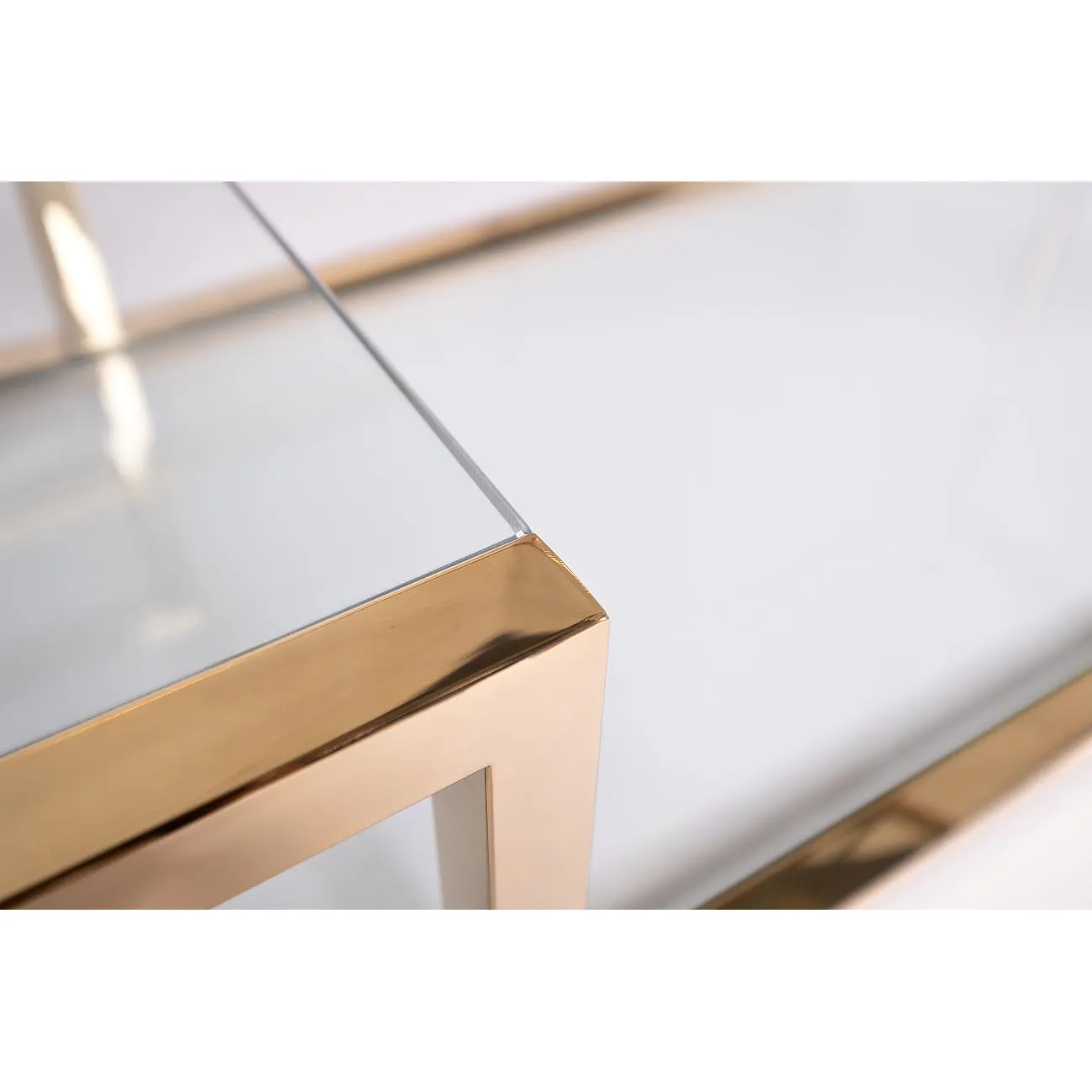 Стеллаж с прозрачным стеклом (золотой) GY-SH8005GOLD от LaLume