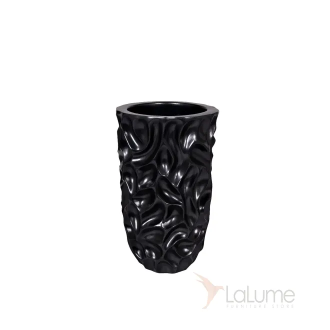 Кашпо жемчужно-черное ZS-C847BK-19 от LaLume
