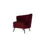 Кресло велюровое бордовое (левое) 48MY-2553-L BUR SLV от LaLume