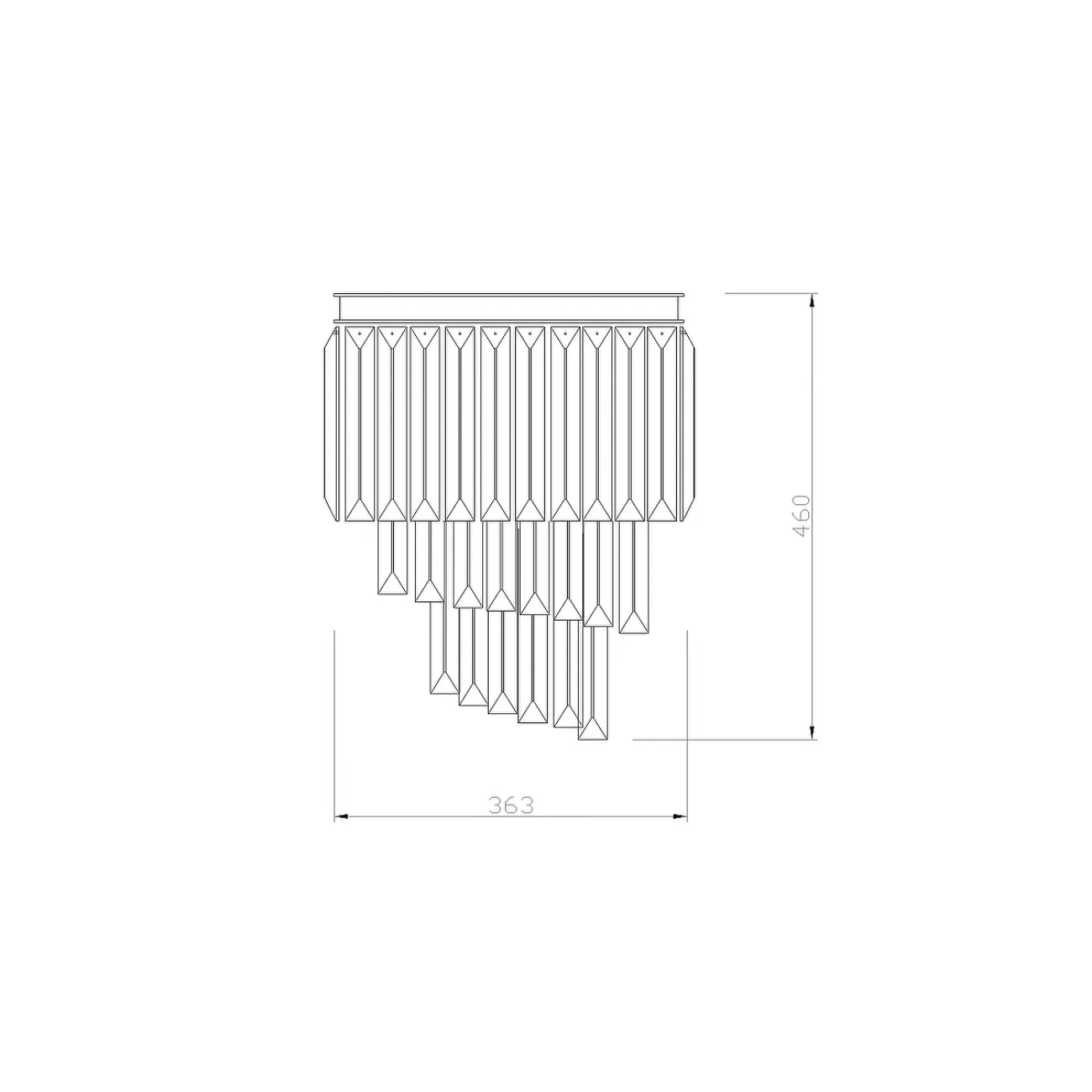 Бра из дымчатого стекла 15-B6239-3GREY от LaLume