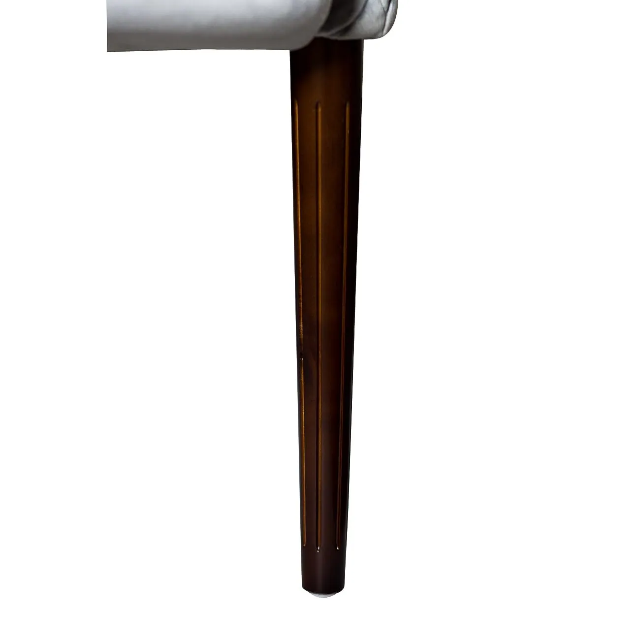 Кресло серое стёганое велюровое FC-32GR от LaLume