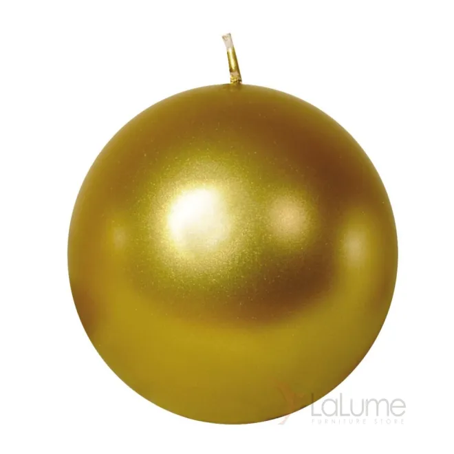 Свеча шар золотая 100043 от LaLume