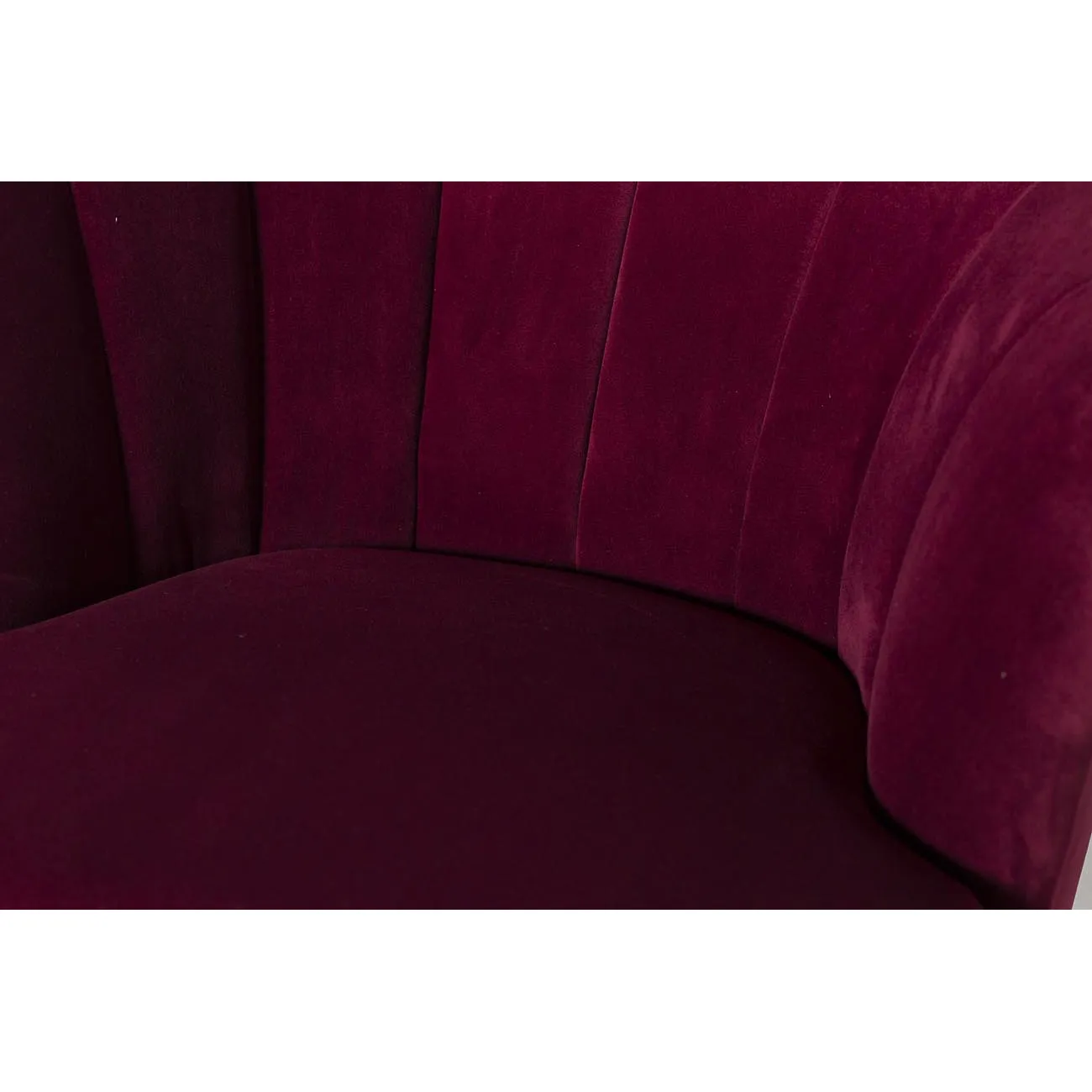 Кресло велюровое бордовое (правое) 48MY-2553-R BUR SLV от LaLume