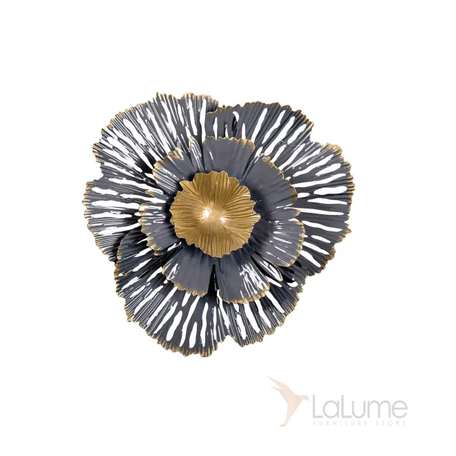 Декор настенный Цветок золотисто-серый 37SM-0850 от LaLume Декор настенный Цветок золотисто-серый 37SM-0850 от LaLume