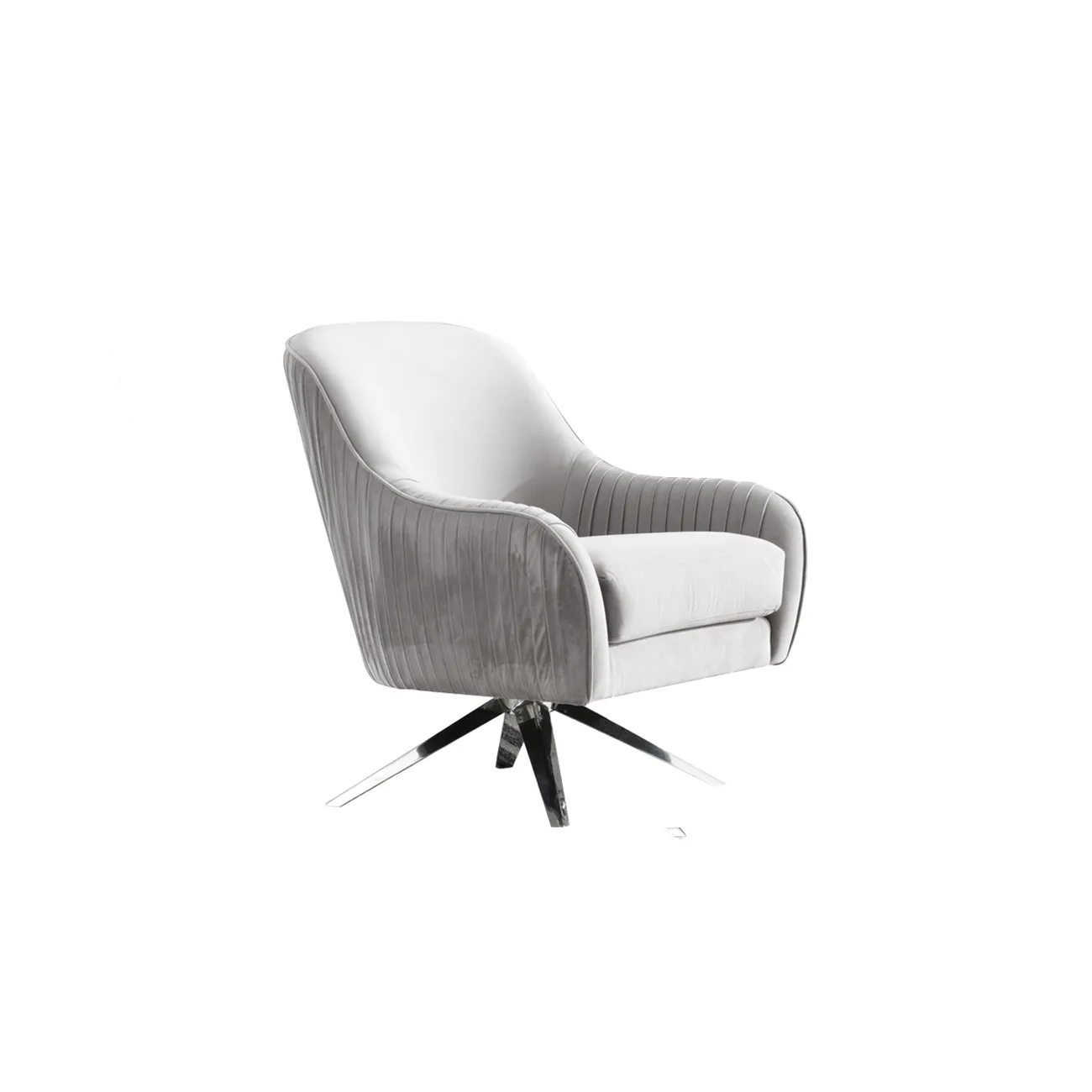 Кресло вращающееся серое велюровое ZW-855 GRE от LaLume Кресло вращающееся серое велюровое ZW-855 GRE от LaLume