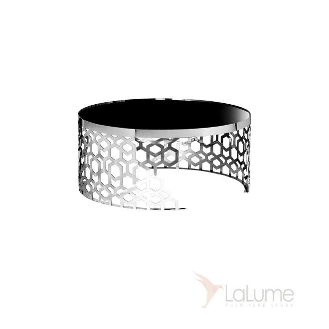 Стол журнальный круглый серебряный 13RXCT8012-SILVER от LaLume Стол журнальный круглый серебряный 13RXCT8012-SILVER от LaLume