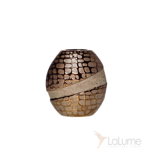 Ваза керамическая золотистая 18H2533S-7 от LaLume