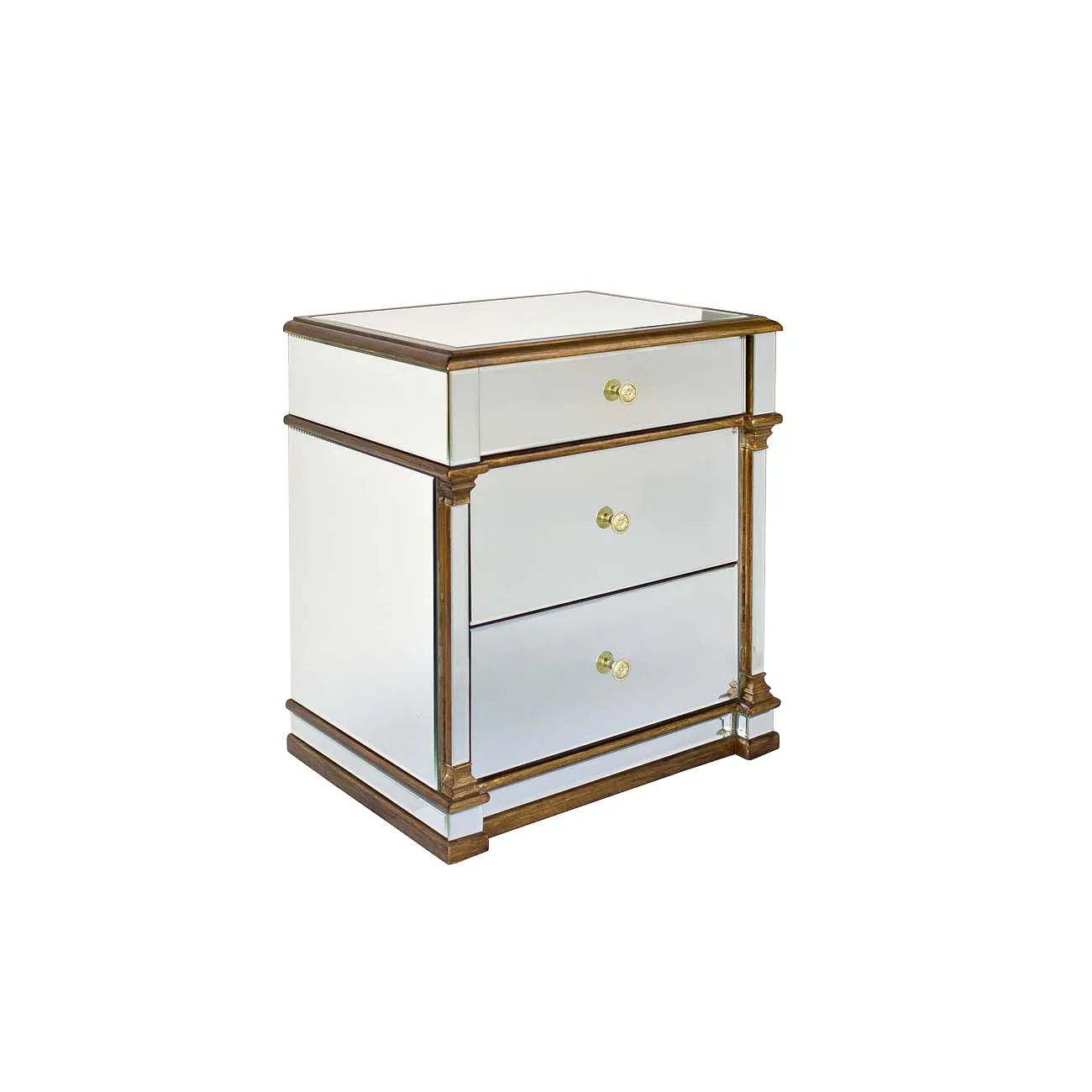 Тумба прикроватная с зеркальным фасадом KFC1144E7 от LaLume Тумба прикроватная с зеркальным фасадом KFC1144E7 от LaLume