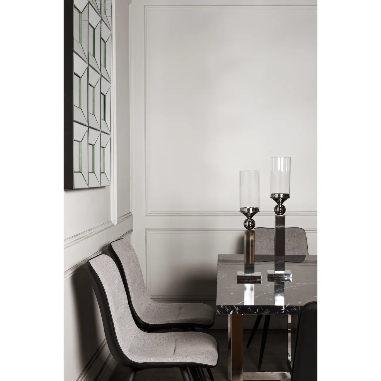 Подсвечник стеклянный на металлической ножке 2K230186 от LaLume