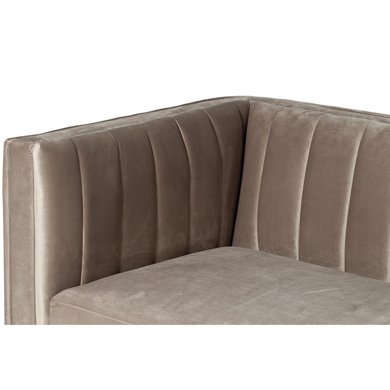 Диван двухместный велюровый серый ZW-707G2 от LaLume