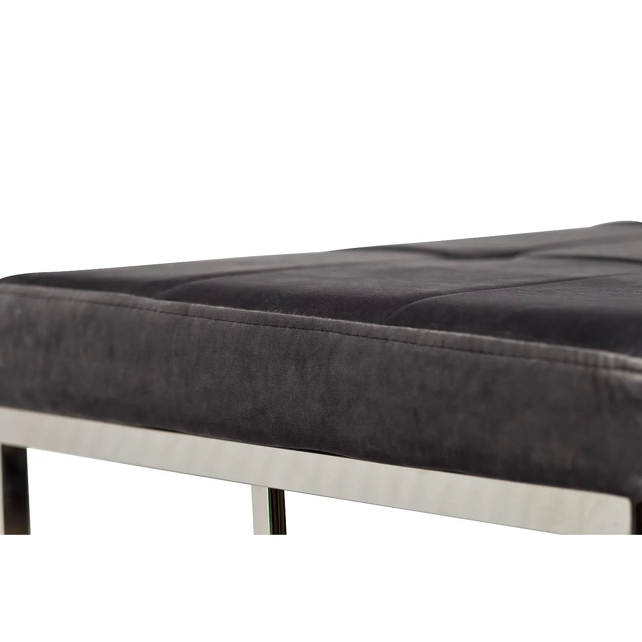 Банкетка велюровая серая 47ED-BEN005-GR от LaLume