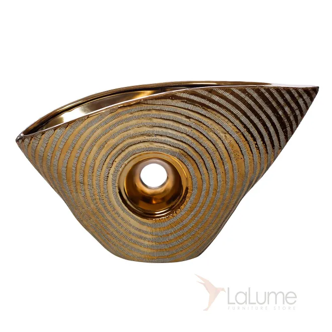 Ваза керамическая декоративная (золотая) 18H2508L-4 от LaLume