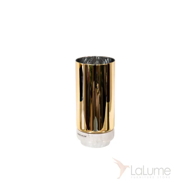 Ваза стеклянная золотая 55RV3111S от LaLume