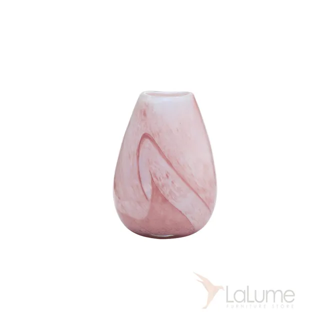 Ваза стеклянная розовая HJ1730-27-Q82 от LaLume