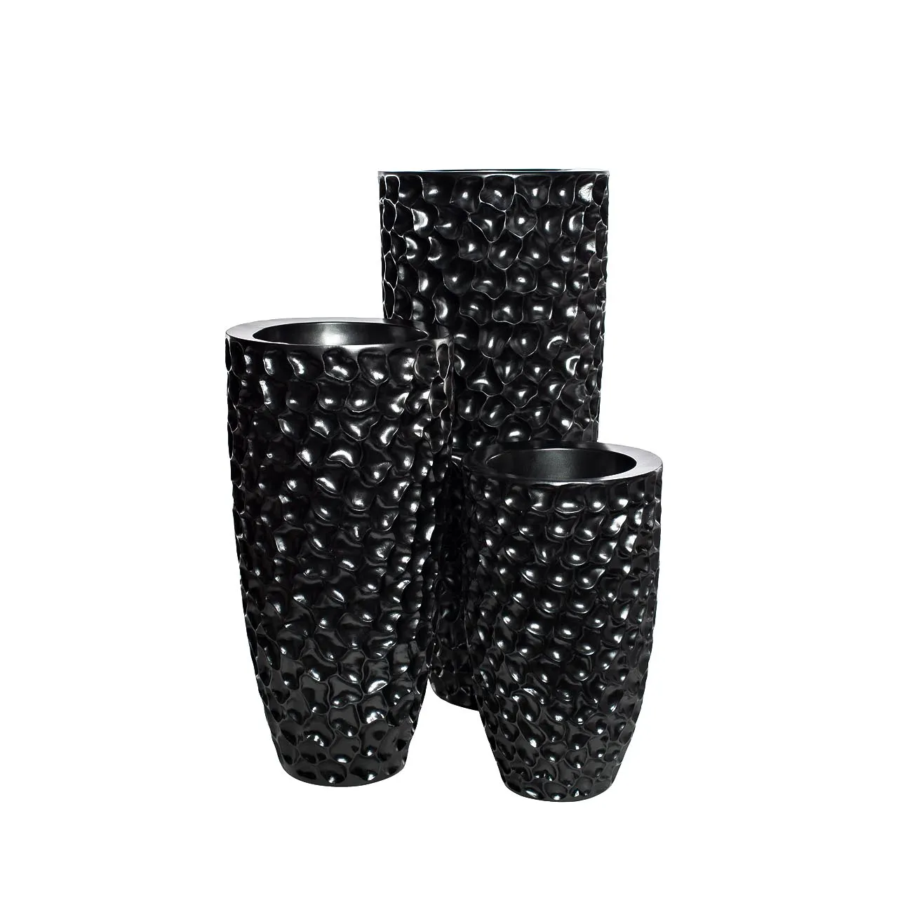 Кашпо жемчужно-черное ZS-C785BL-19 от LaLume