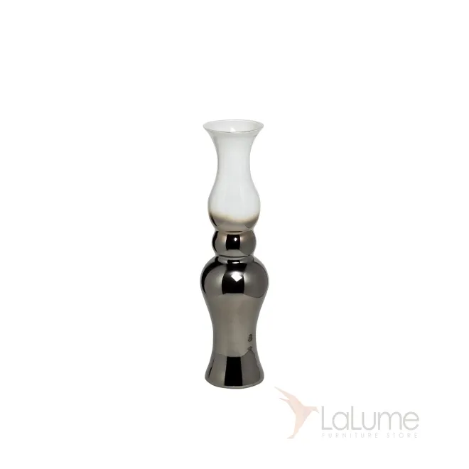 Ваза стеклянная дымчато-белая 35BB-00840WS от LaLume