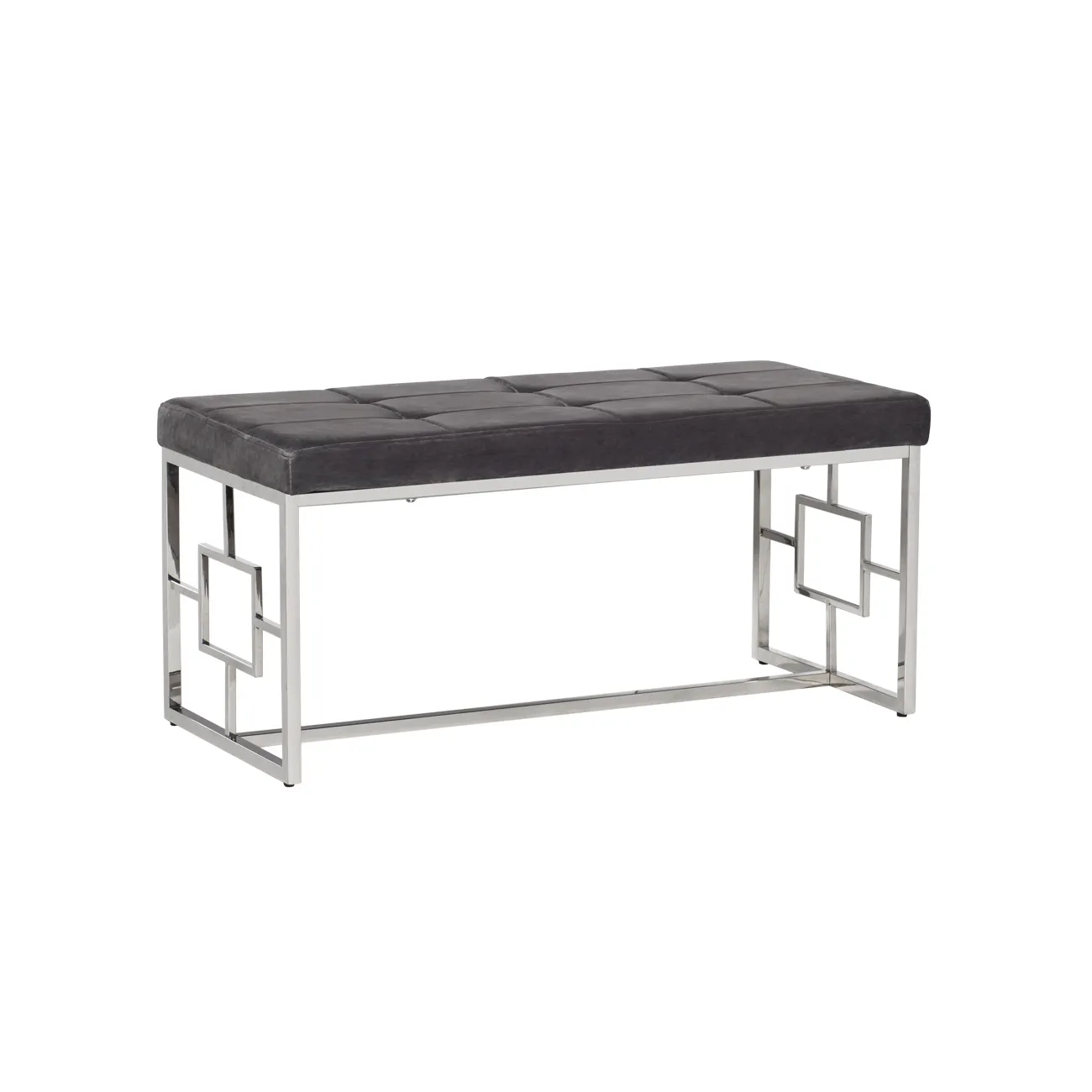 Банкетка велюровая серая 47ED-BEN005-GR от LaLume