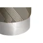 Пуф серебристый с металлическим ободом ZW-694-A SLV SS от LaLume