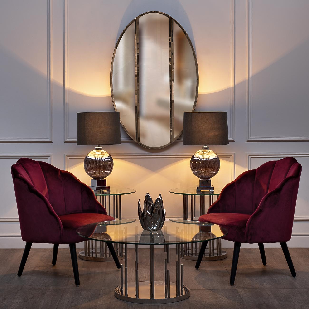 Зеркало настенное овальное KFG024 от LaLume