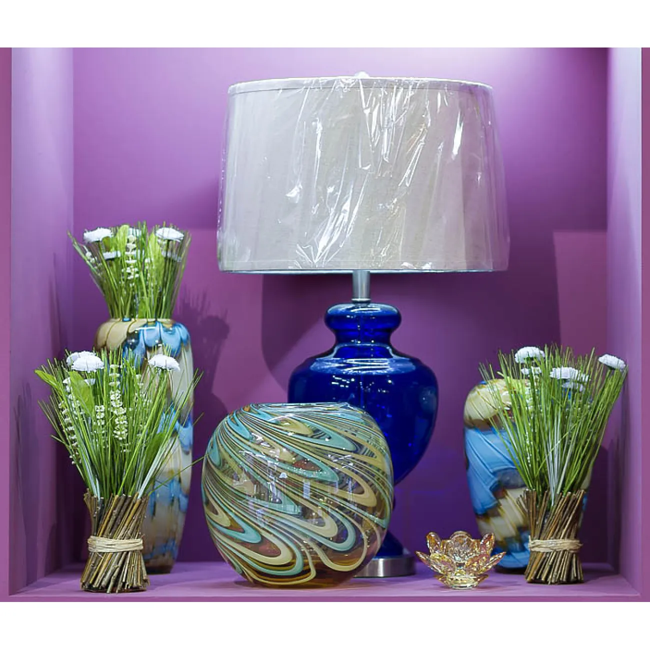 Ваза стеклянная (цветная) HJ360-25-G3 от LaLume