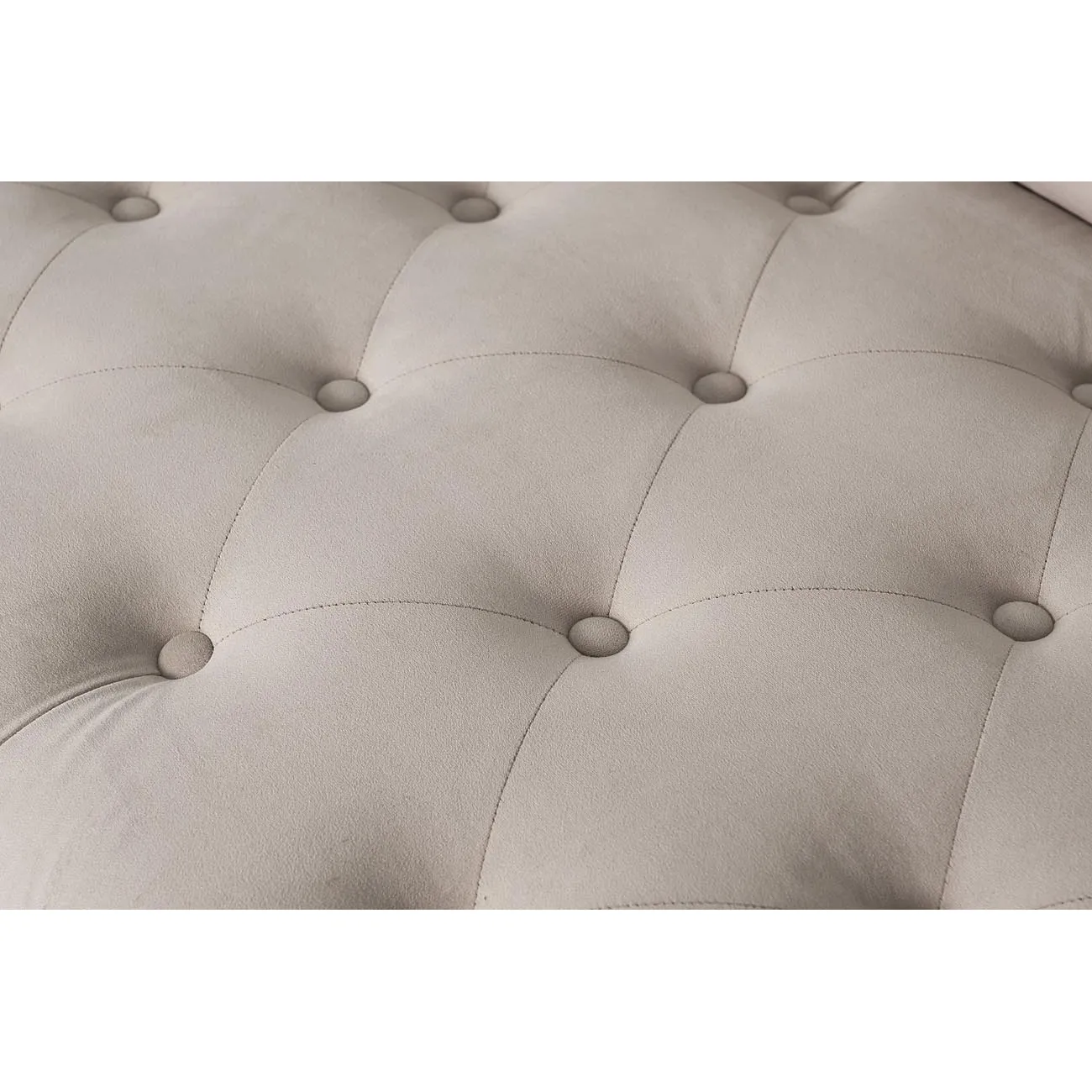 Диван Sanremo трехместный велюровый светло-серый SANREMO-1K-СВ.СЕР-Vel16 от LaLume