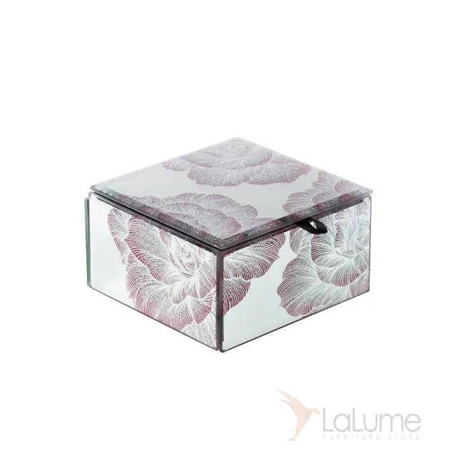 Шкатулка стеклянная Цветы KFJ311 от LaLume Шкатулка стеклянная Цветы KFJ311 от LaLume