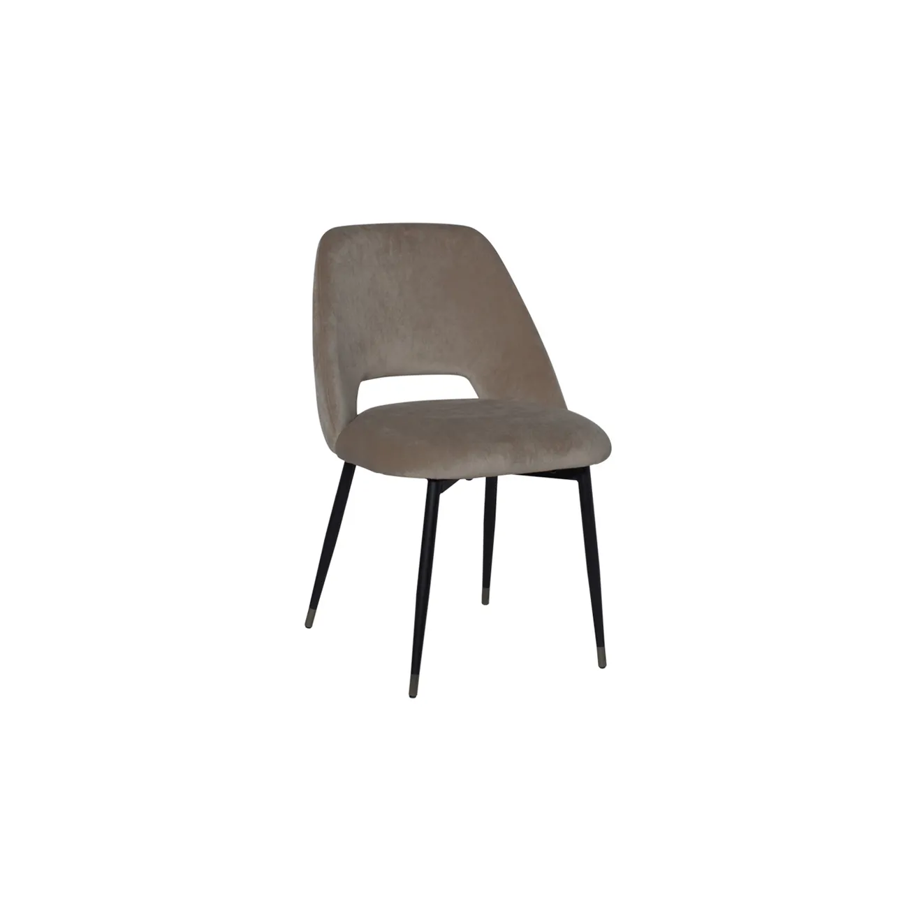 Стул велюровый бежевый 46AS-CH3073-BEIGE от LaLume
