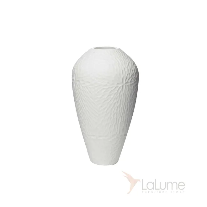 Ваза стеклянная белая KL1832B от LaLume