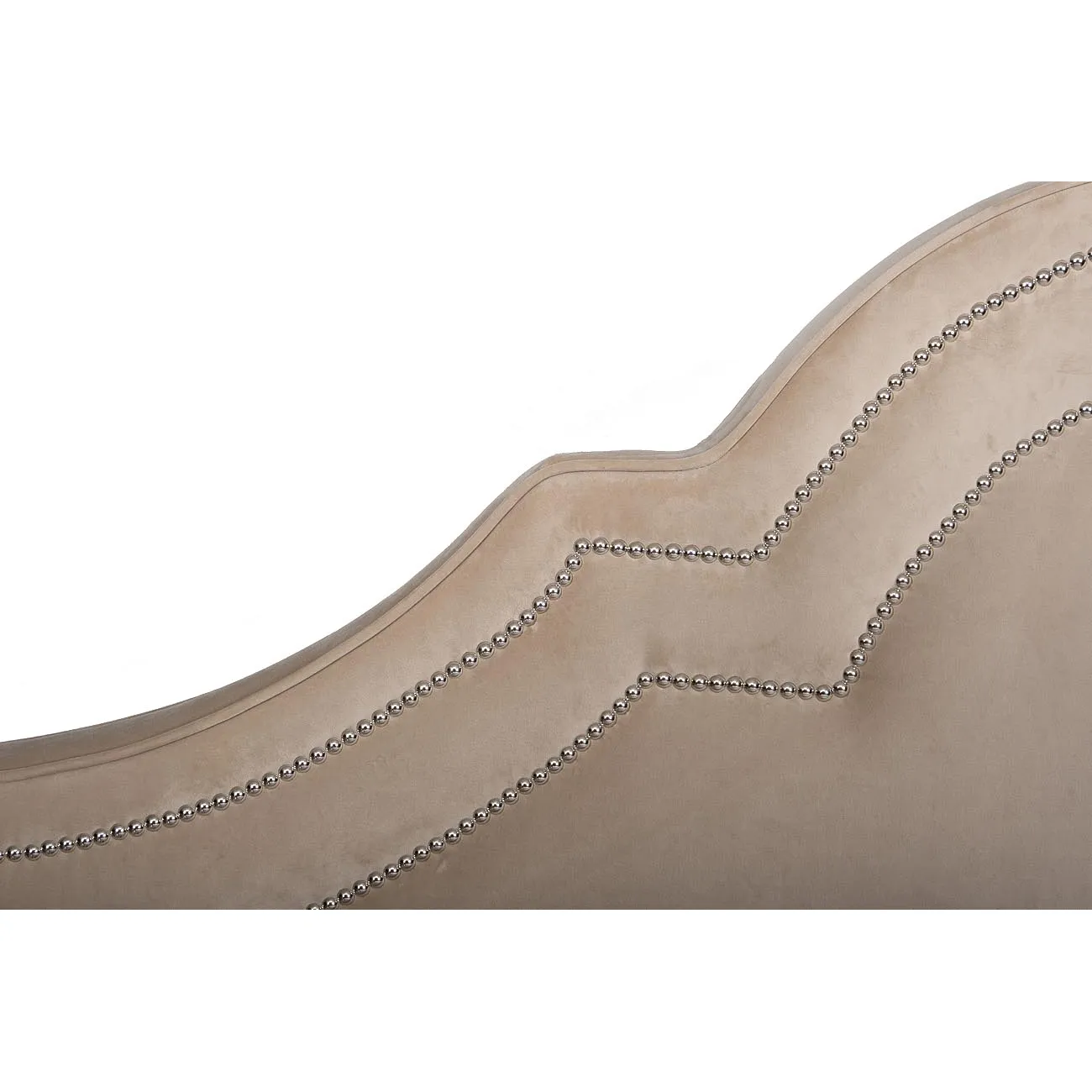 Кровать Charlotte велюровая бежевая CHARLOTTE2К-160-Bel01 от LaLume