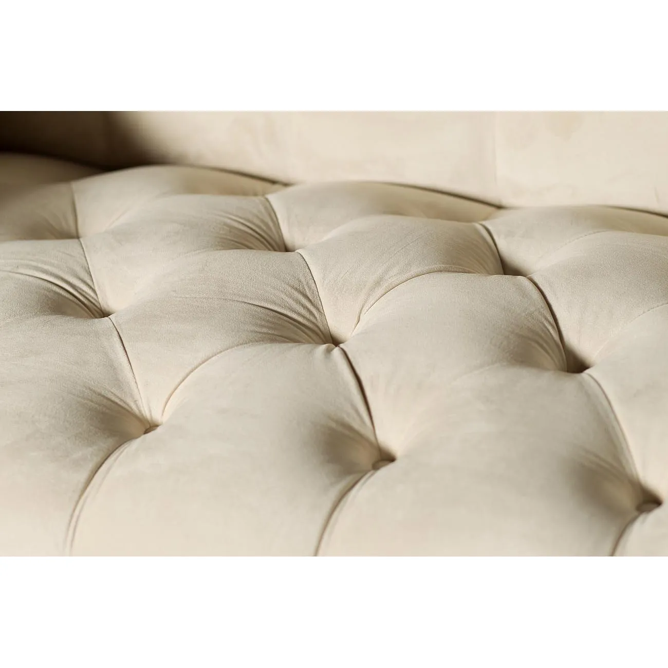 Диван трехместный светло-бежевый (с двумя валиками) DY-1002 от LaLume