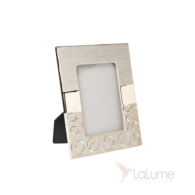 Фоторамка керамическая серебряная 18H2576-17 от LaLume