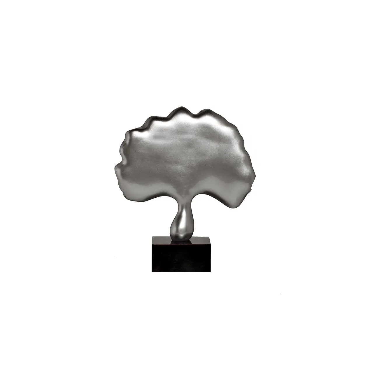 Статуэтка  Лист  серебряная на подставке D1736 от LaLume