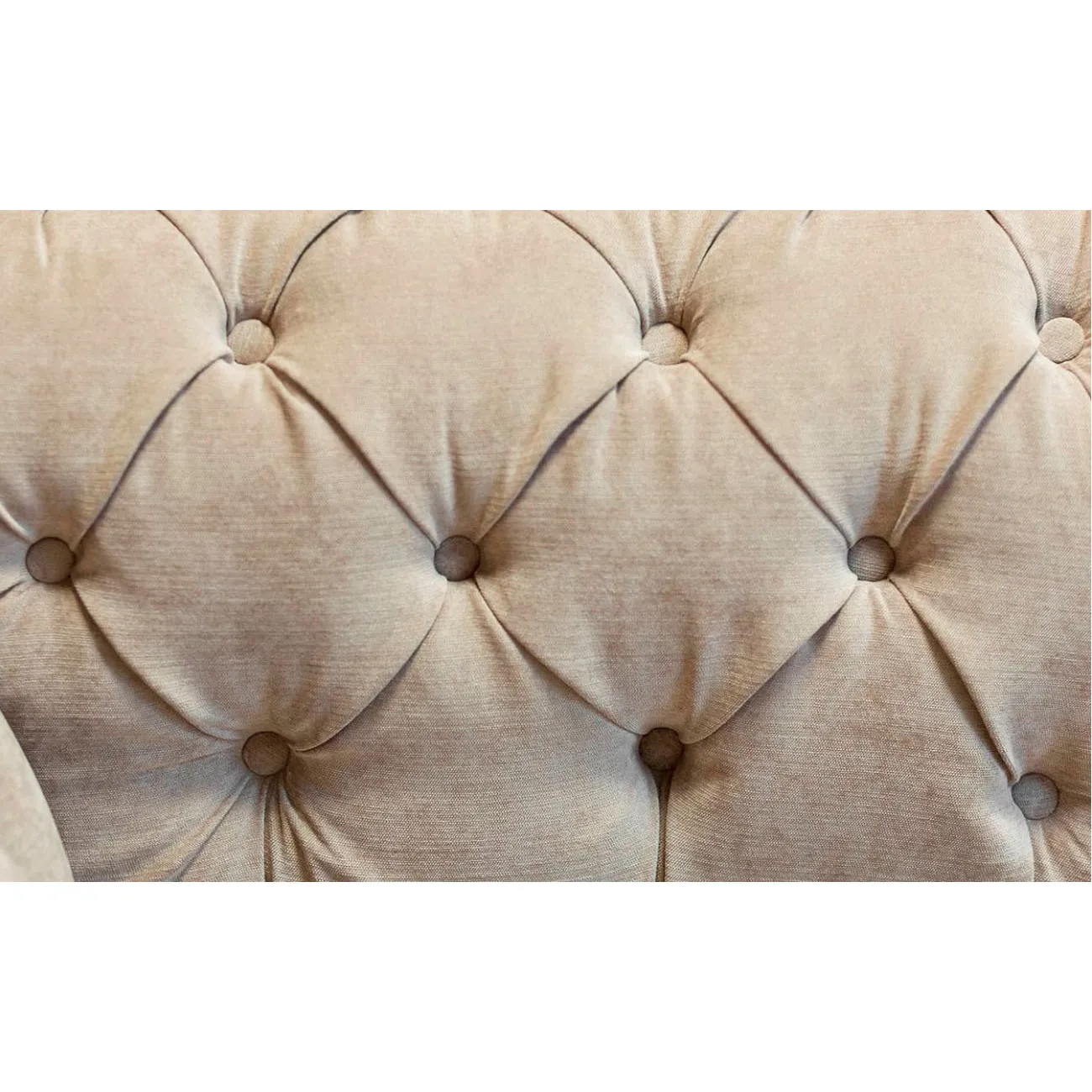 Диван велюровый трехместный бежевый PJS05503-PJ842 от LaLume