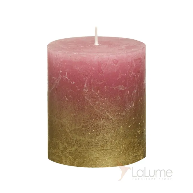 Свеча декоративная красная с золотом 103668636793 от LaLume