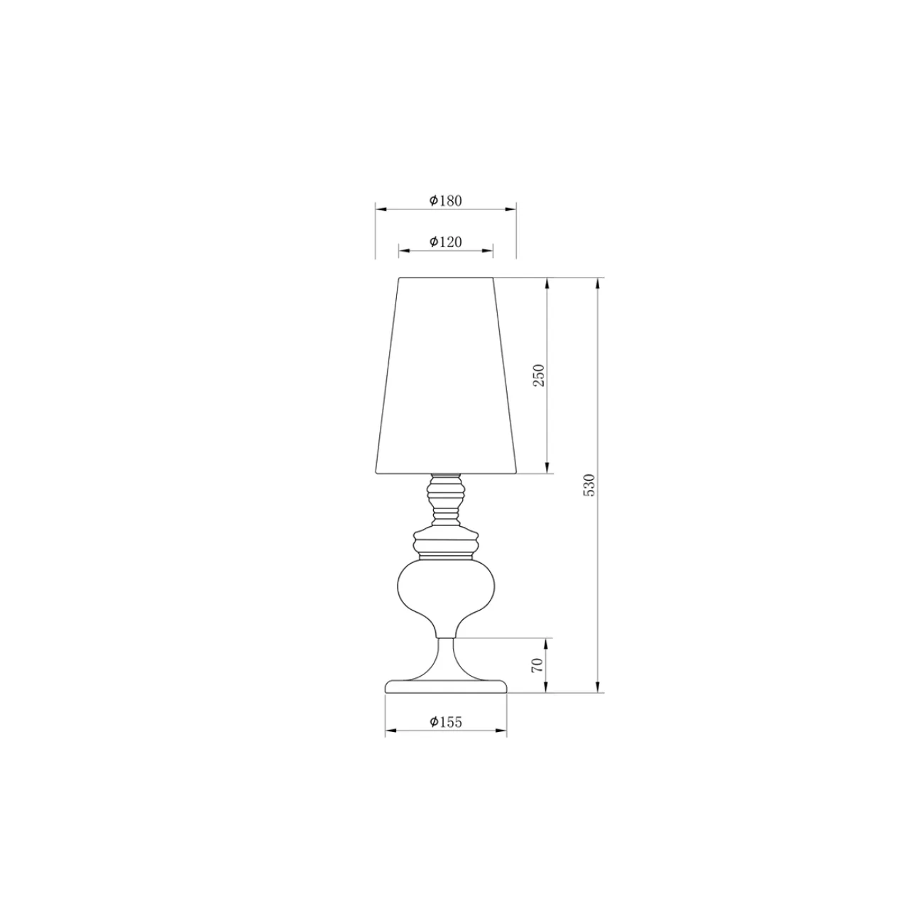 Настольная лампа с абажуром K2TK2059S от LaLume Настольная лампа с абажуром K2TK2059S от LaLume
