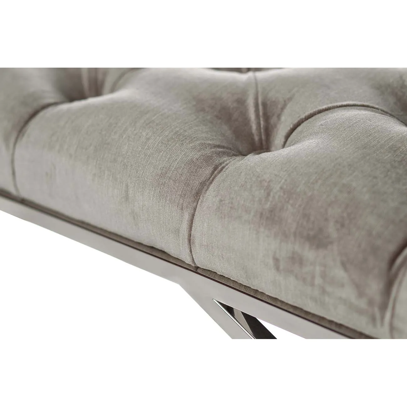 Банкетка серая велюровая GY-BEN7834-GR от LaLume