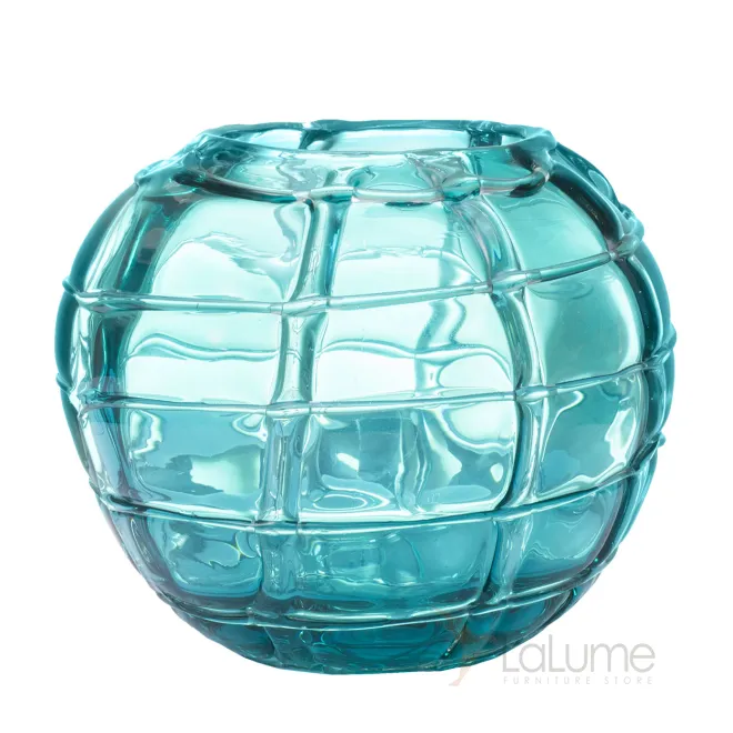 Ваза стеклянная (синяя) HJ360-18-H30 от LaLume