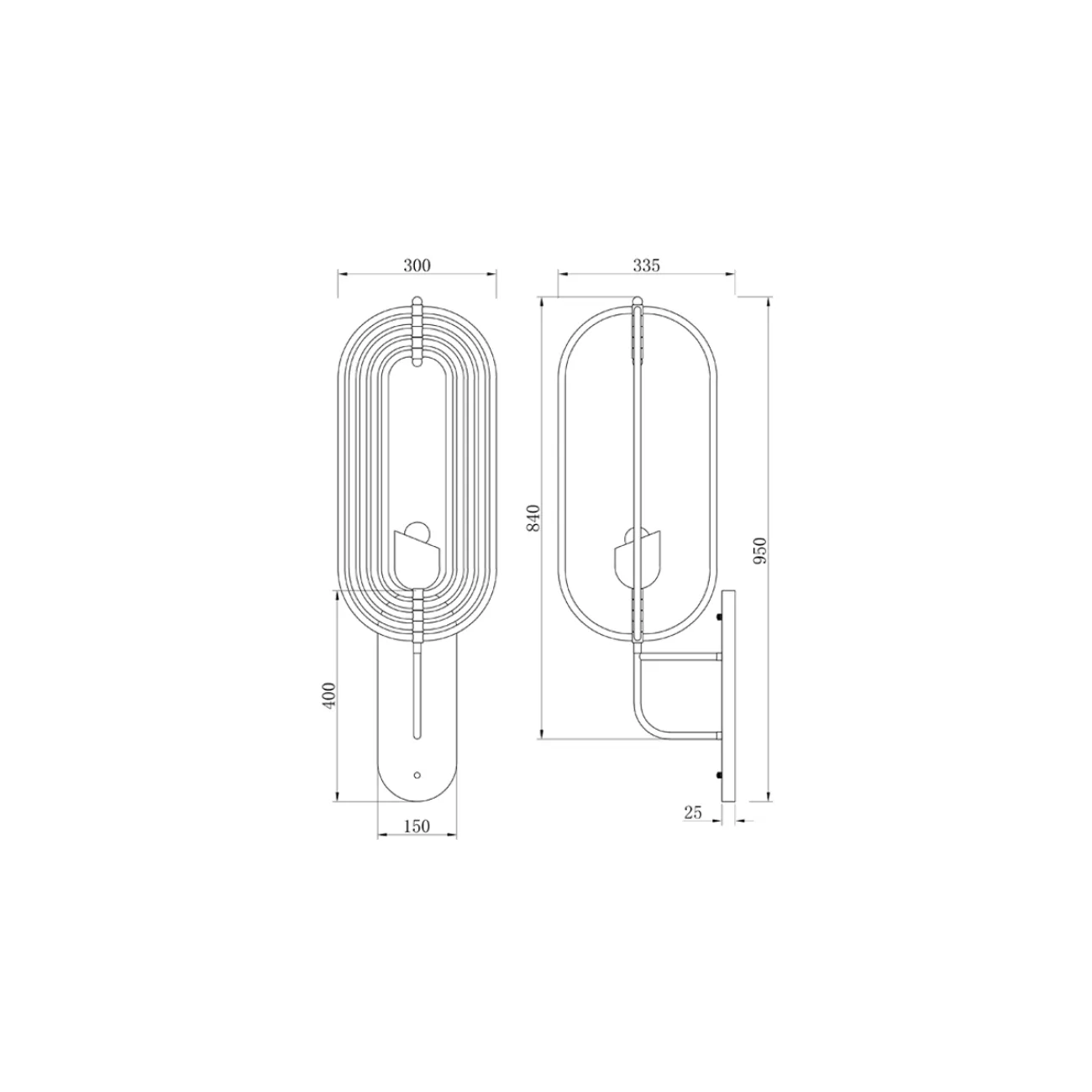 Бра металлическое золотое K2GDM950W-1G от LaLume Бра металлическое золотое K2GDM950W-1G от LaLume