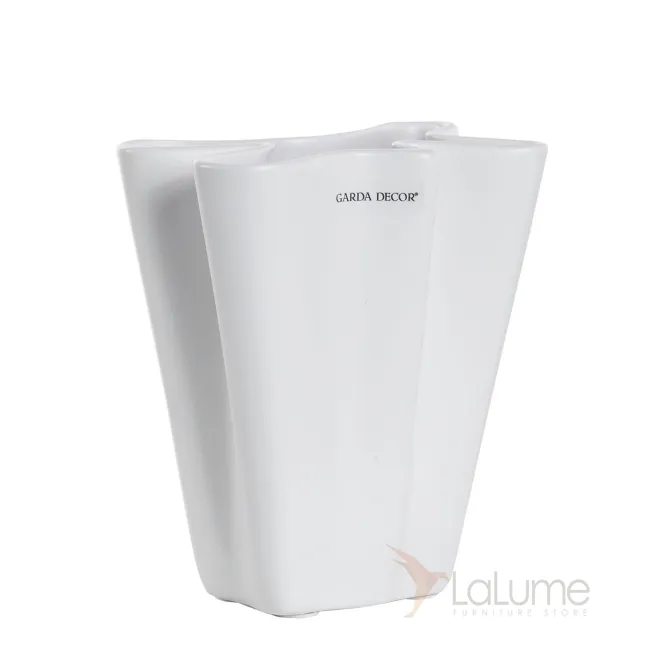 Ваза керамическая матовая белая A28-15 от LaLume
